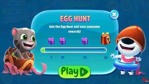 Talking Tom Pool - EASTER EGGS Level 1 - 5 - Walkthrough
