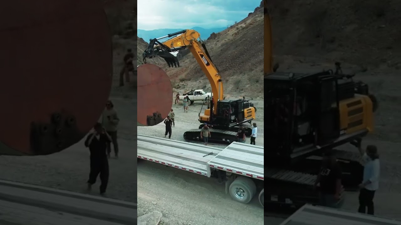 Hauling a 40,000 gallon tank to an abandoned ghost town