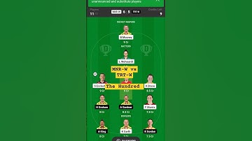 MNR-W VS TRT-W Dream11 Prediction MNR-W vs TRT-W Dream11 Team, MANCHESTER vsTRENT HUNDRED WOMEN 2024