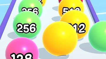 Ball Run 2048 - All Levels Gameplay Android, iOS ( Levels 166 )