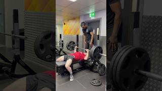 THIS 140KG BENCH PRESS IS INSANE 😳💪 #powerlifting #heavylifting #benchpress