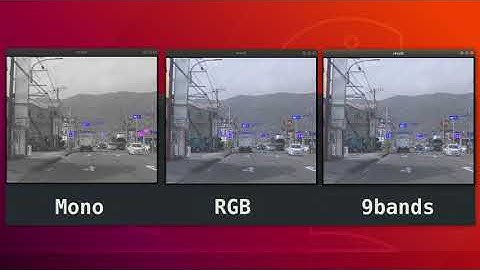 Traffic light detection with multispectral imaging.