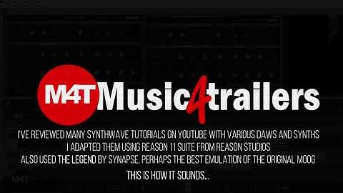 Synthwave using Reason 11 and Synapse 