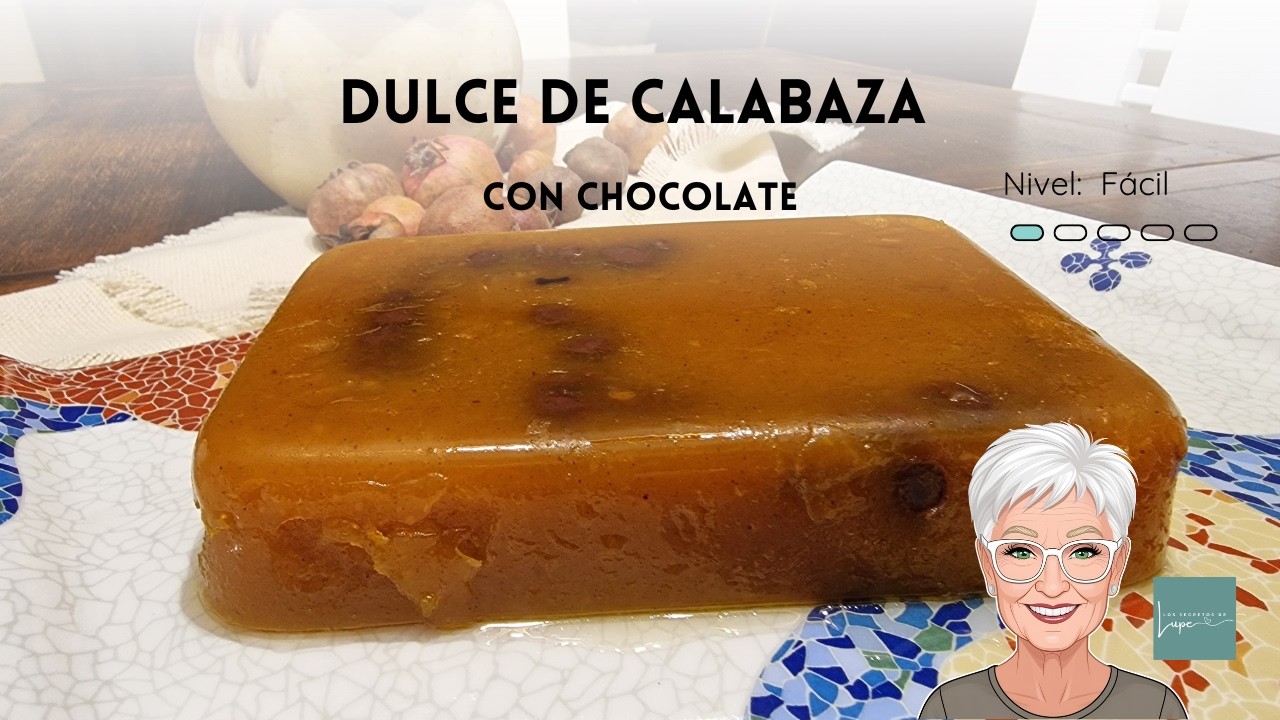 Cómo hacer dulce de calabaza con chocolate casero suave y delicioso😉