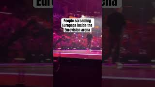 People screaming Europapa inside the Eurovision arena #joostklein #nederland #europapa #eurovision