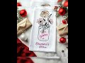 Personalized Kitchen Towel with Name Mason Jar Flower Design Home Gift for Birthday Gift Present ...