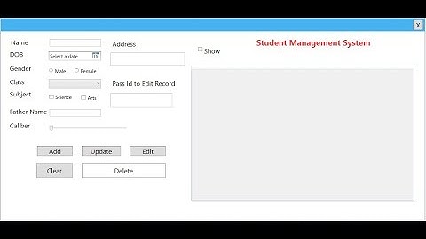 Part 6 Student Management System In WPF entity Framework db First (Insert)