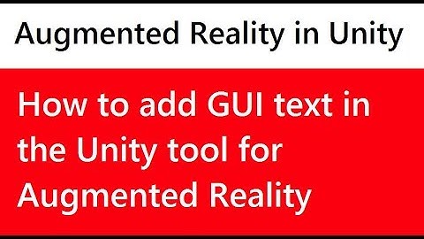 GUI text not showing in unity [Solved] | Text based recognition Augmented reality in Unity