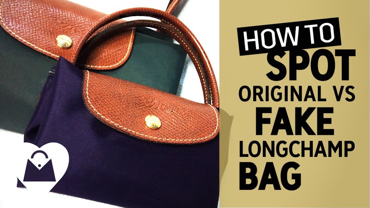 Relación Asimilación Reparación posible HOW TO 🔍 Spot Original vs Fake Longchamp Bag | Longchamp Le Pliage Tote  Bag - YouTube