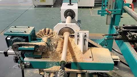 2020 STYLECNC new CNC wood lathe turning machine with auto feeding system and sanding system.