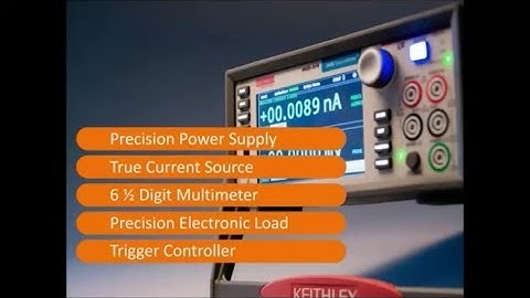 Keithley 2450 Sourcemeter SMU Overview