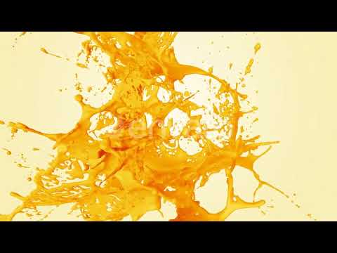 Abstract Mango Juice Splash 4K