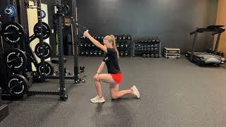 Ipsilateral Half Kneeling High to Low Row