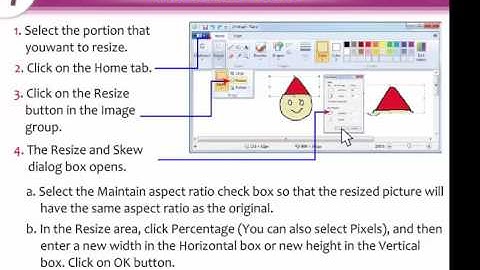 Computer Lesson - Resizing Or Skewing A Picture Or Part Of It