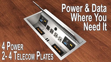 Interface I Power Data Outlet with Lid | Telecom Access