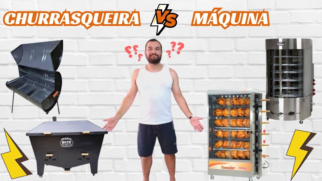Melhor maquina Giratória para assar Frango. Melhor Churrasqueira...