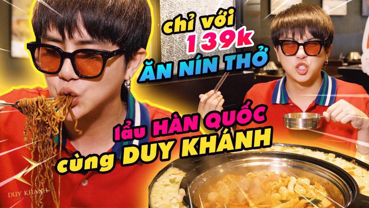 Duy Khánh ĂN NÍN THỞ buffet lẩu Hàn Quốc chỉ với 139K siêu ngon