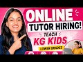 Part-Time Online Tutor Hiring | Work From Home Teaching Job | Apply Now