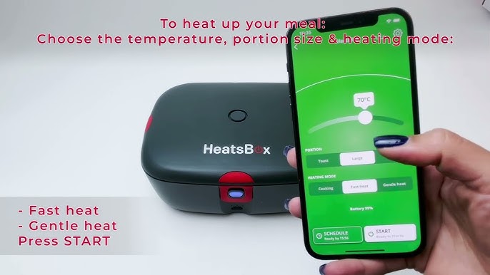 HeatsBox Go - Detailed Review (Built-in Battery, Smart Warming Lunch Box)