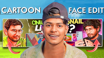Cartoon Face Edit For YouTube Thumbnail || How To Make Attractive Thumbnail