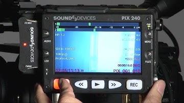 Sound Device PIX-240 Play, Record and Pause