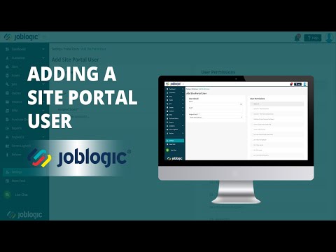 Adding a Site Portal User | Joblogic®