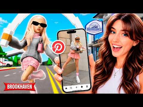 I'm RECREATING PINTEREST OUTFITS in Brookhaven RP! 🏡