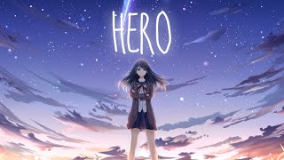 Nightcore - Hero (Lyrics) Resimi