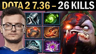 Pudge Gameplay Miracle with 26 Kills and Shroud - Dota 7.36