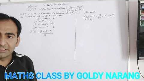 CLASS 8TH/DAV/UNIT 9/LINEAR EQUATION IN ONE VARIABLE/BRAIN TEASER/SUM 12,HOTS/#GOLDY NARANG/PART 11