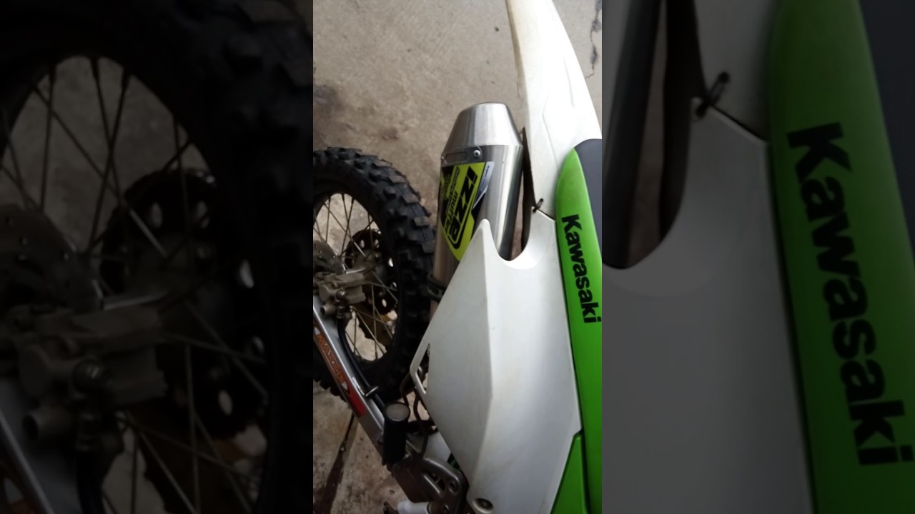 Klx Omr Grasstrack With Izze Muffler YouTube Klx Omr Grasstrack With Izze Muffler YouTube