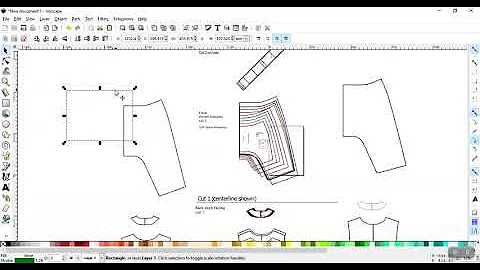 How to convert pattern pieces that are objects to path in inkscape