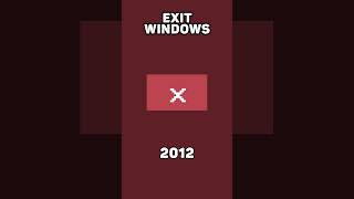 ☰ Exit Windows Graphic History ☰ #UI
