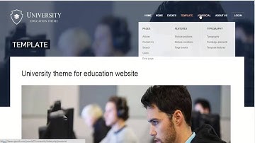 Joomla Template GK University-  Menzza.com