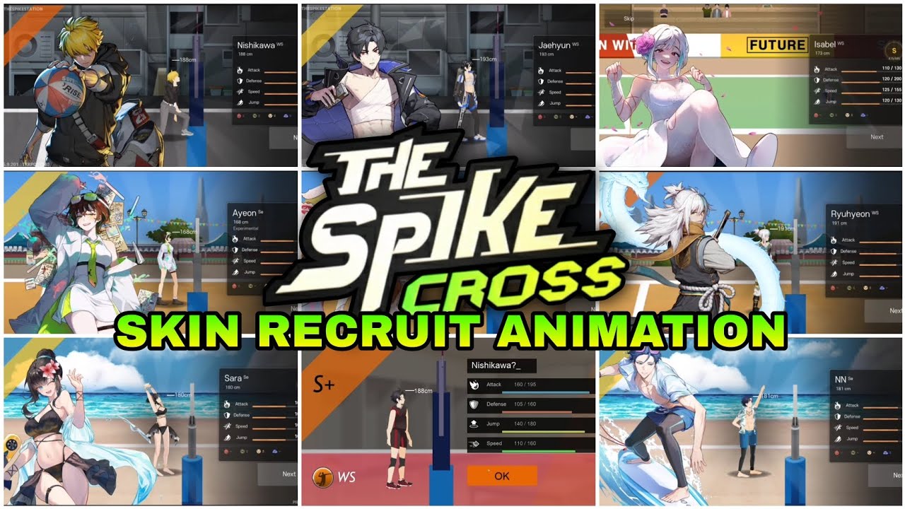 All Skin Recruitment Animation | The Spike Cross Volleyball 