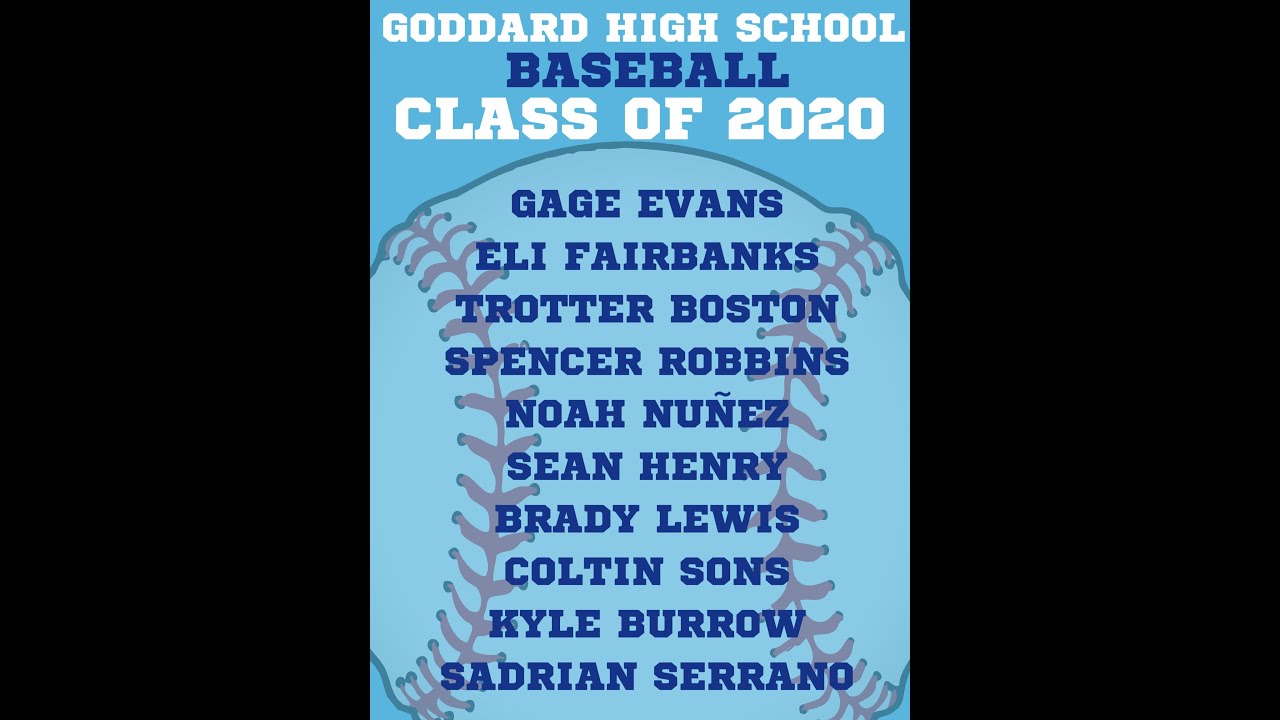 GHS Baseball Class of 2020Goddard High School in Roswell New Mexico