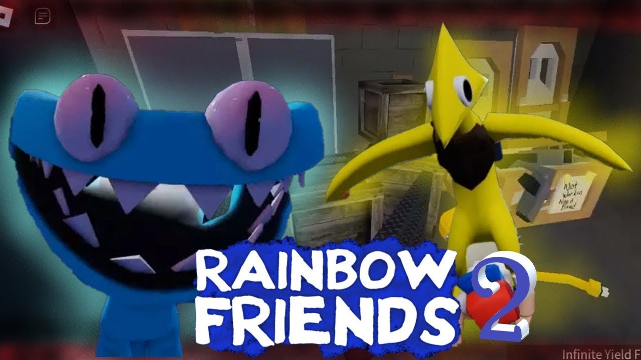 Friends chapter 2. Радужные друзья 2 РОБЛОКС. Rainbow friends Roblox 2 глава. РОБЛОКС желтый. Рейнбоу френдс 2 РОБЛОКС.