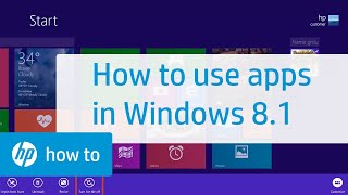 Learn how to work with windows 8 apps. comes software applications
called "apps". use apps sync email, get updates, shop, and more. if
you ...