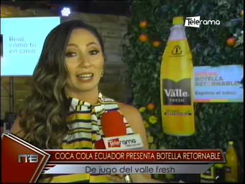 Coca Cola Ecuador presenta botella retornable de jugo de Valle Fresh