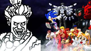 Retro 8-bit Akuma vs Everyone