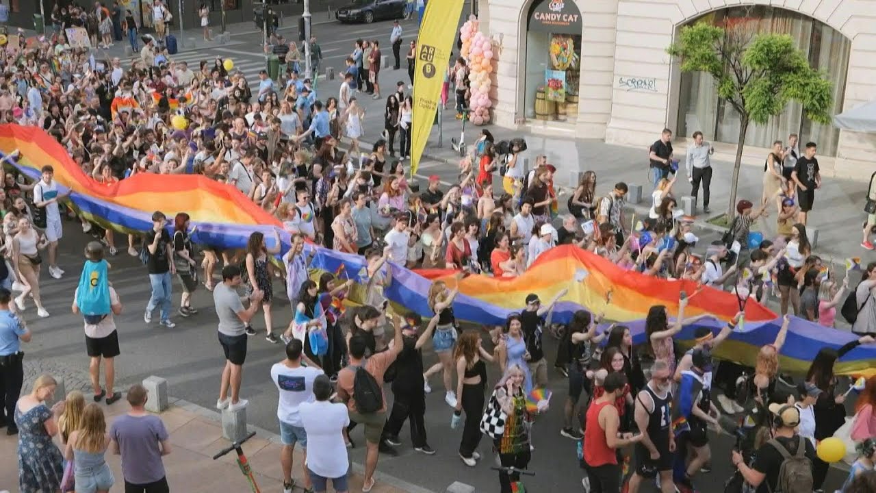 Tens of thousands attend Romanias biggest ever Pride march  AFP