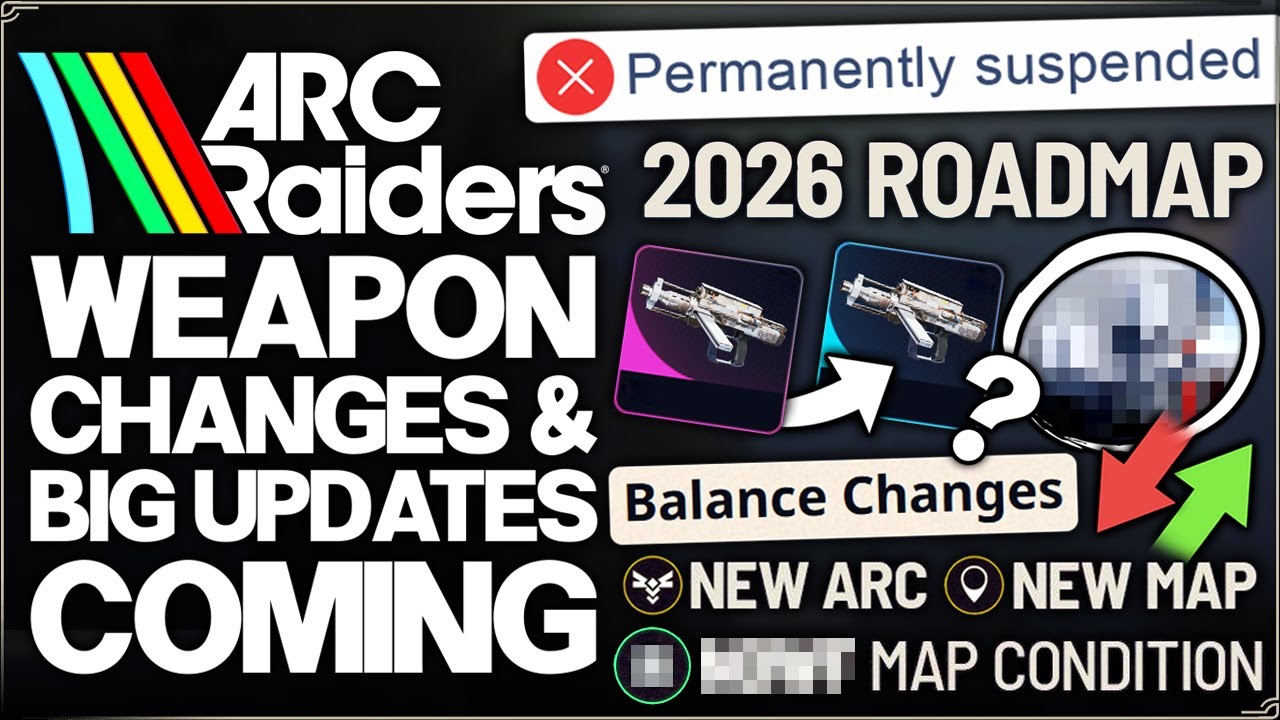 Arc Raiders - More Nerfs Coming, New Updates Confirmed, 2026 Roadmap, Playerbase, Dev Talk & More!