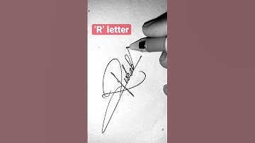 R letter name style signature ✍️#shorts #youtube #youtubeshorts