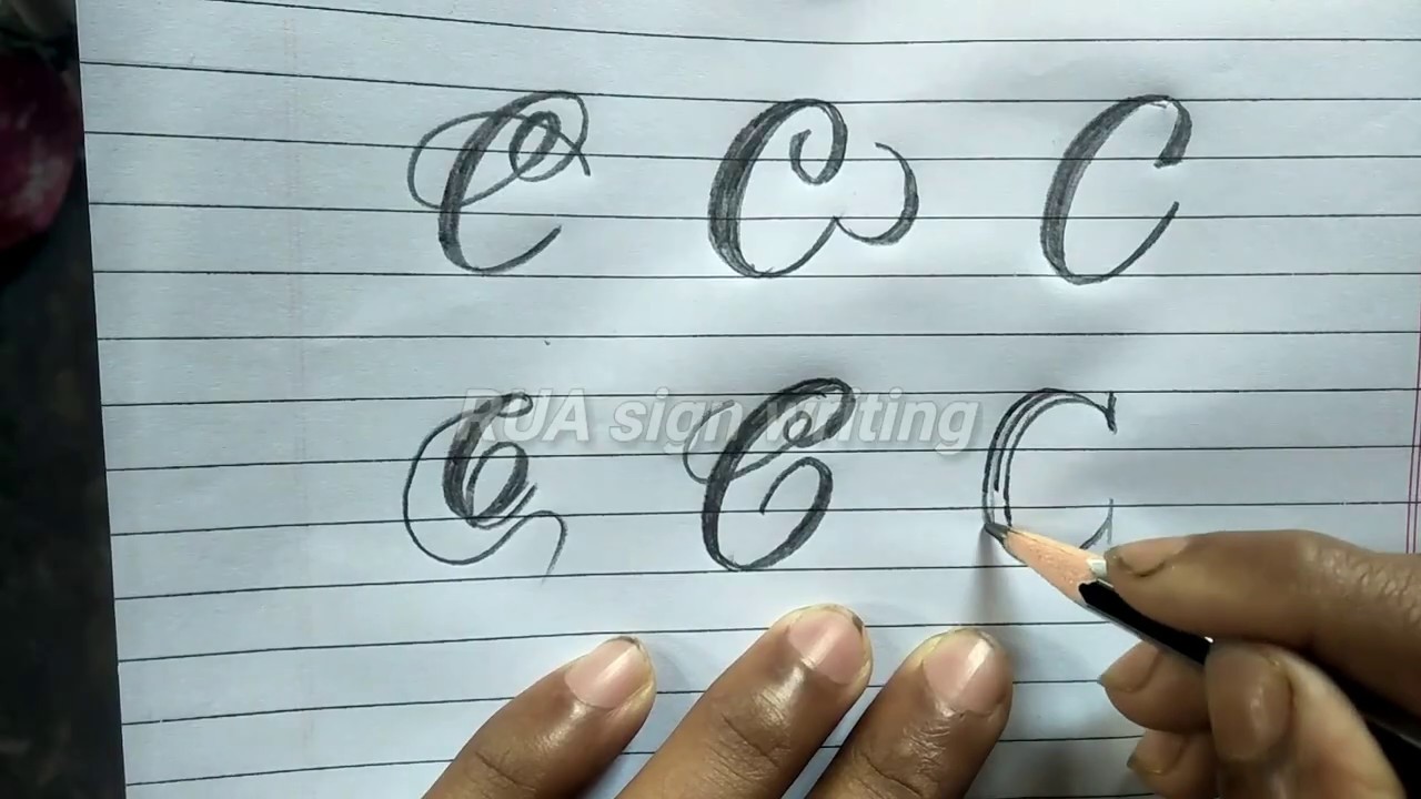 How to write stylish Letter C  in different ways Alphabets C stylish  writing  RUA sign writing