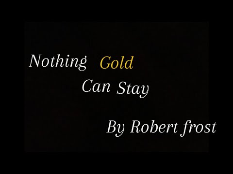 Nothing gold can