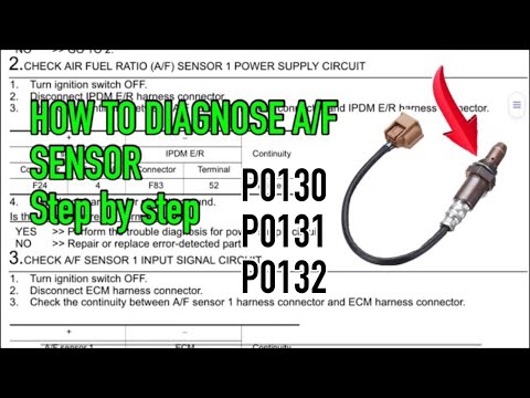 HOW TO DIAGNOSE A/F SENSOR P0130 P0131 P0132 | QR25DE ENGINE