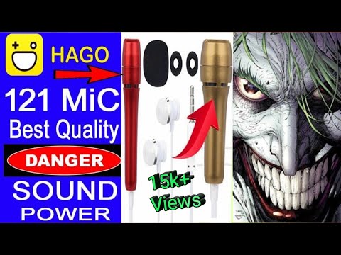 HAGO 121 best MIC BEST QUALITY DENGER Sound SAB KA BAAP HAI YE MIC ola party 121 best mic