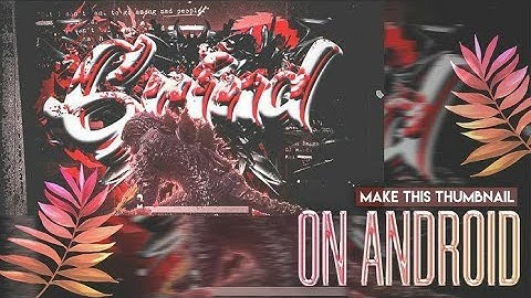 Make this dope 3D thumbnail on android | 3D THUMBNAIL TUTORIAL | BLACK X RICH