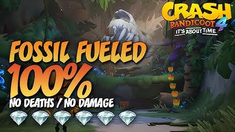Crash Bandicoot 4: Fossil Fueled 100% Run - All Gems Guide (No Deaths / No Damage)