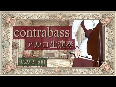 【ベース生演奏】ファイナルファンタジーの曲をアルコで演奏する配信【#にこるの生演奏】【relaxingmusic】